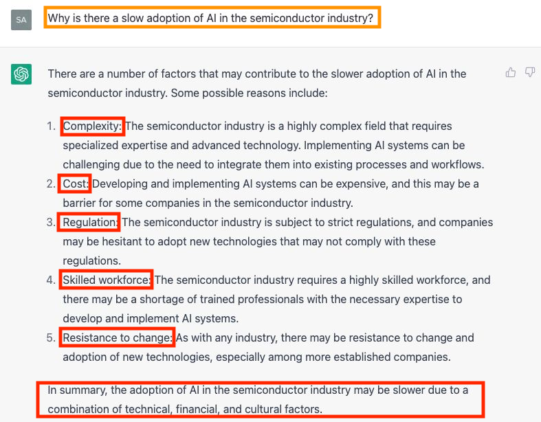 Slow Adoption of AI in the Semiconductor Industry